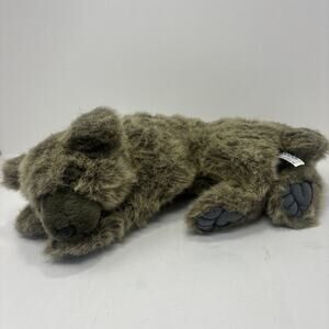 Hansa Toys Plush Sleeping Bear Cub Hand Sewn Handmade Stuffed Animal